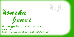 monika jenei business card